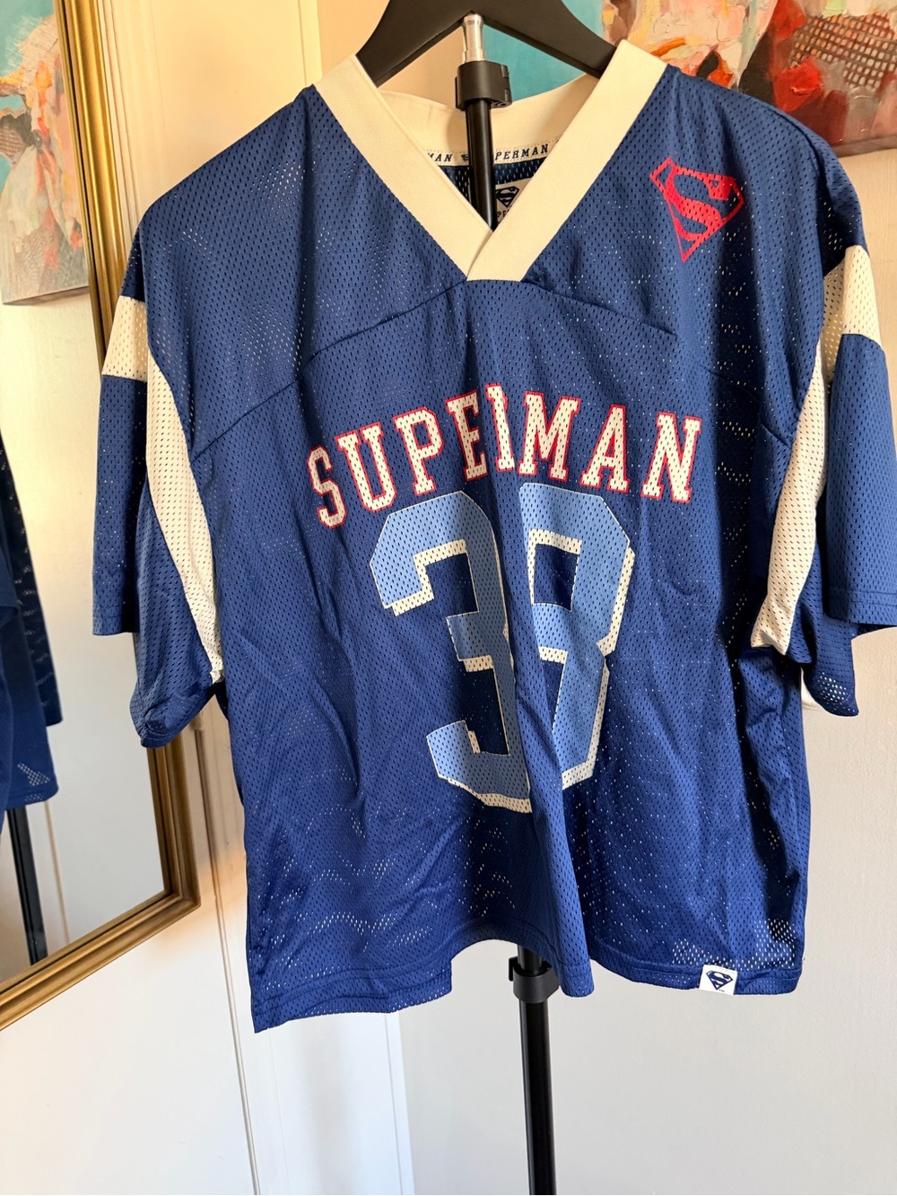 Superman #37 Blue Football Jersey β XL